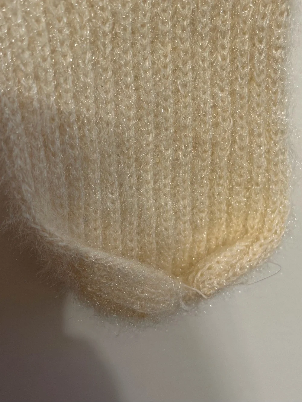 Soft Cream Knit Beanie and Scarf Set